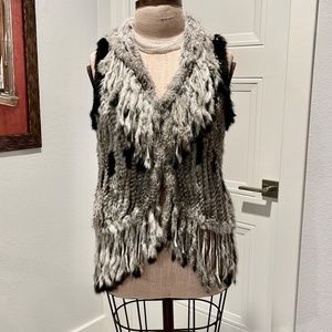Fur Fringe Vest